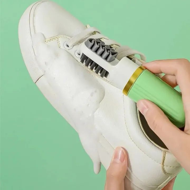 3in1 Shoe Brush With Dispensing Bottles