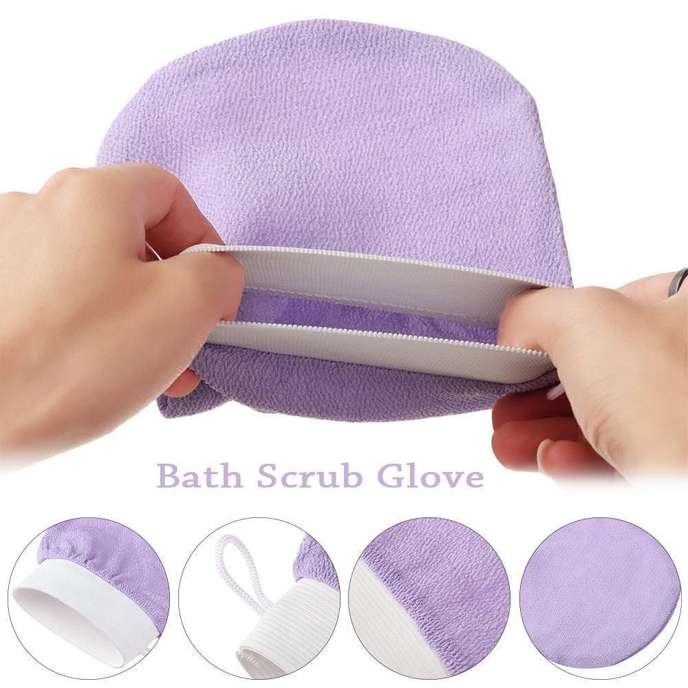 Exfoliating Shower Gloves – High Elasticity Body Scrubber & Dead Skin Remover