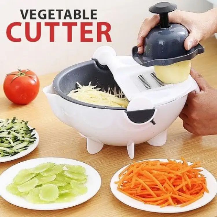 Basket Vegetable Cutter With Drain
