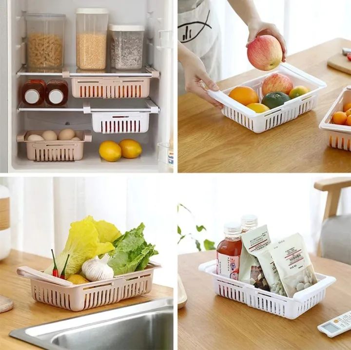 Adjustable Fridge Storage Basket
