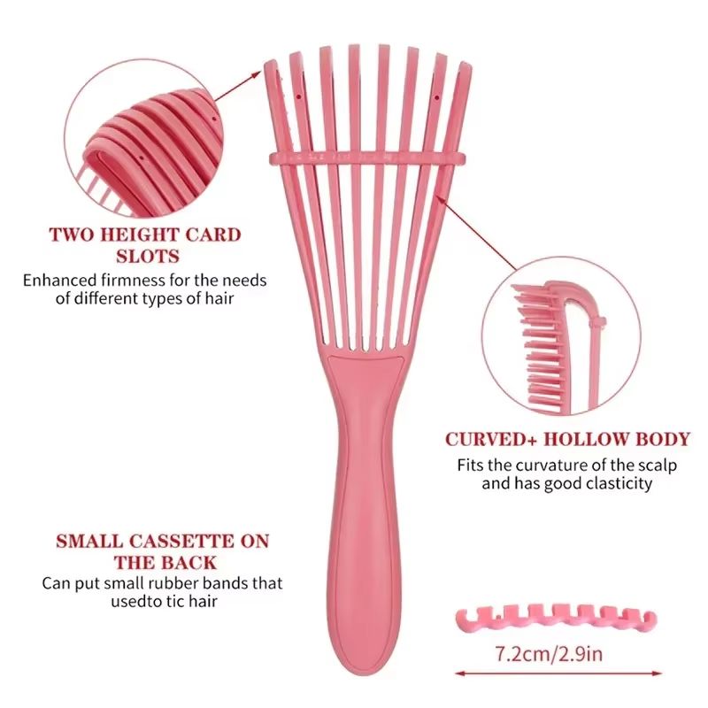 Curly Hair Detangling Brush For Women And Men Scalp Massage Comb Hair Brush