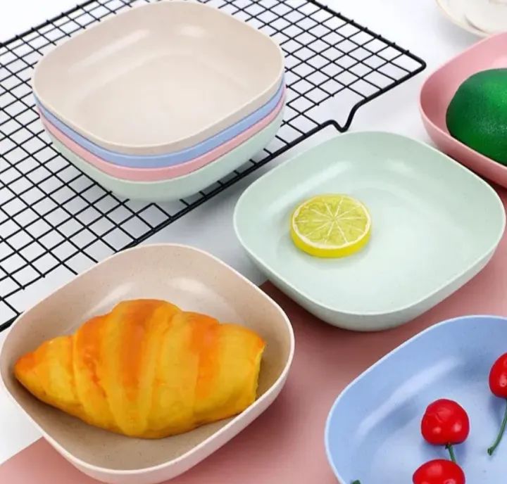 Kitchen Accessories Square Plastic Dinner Plate