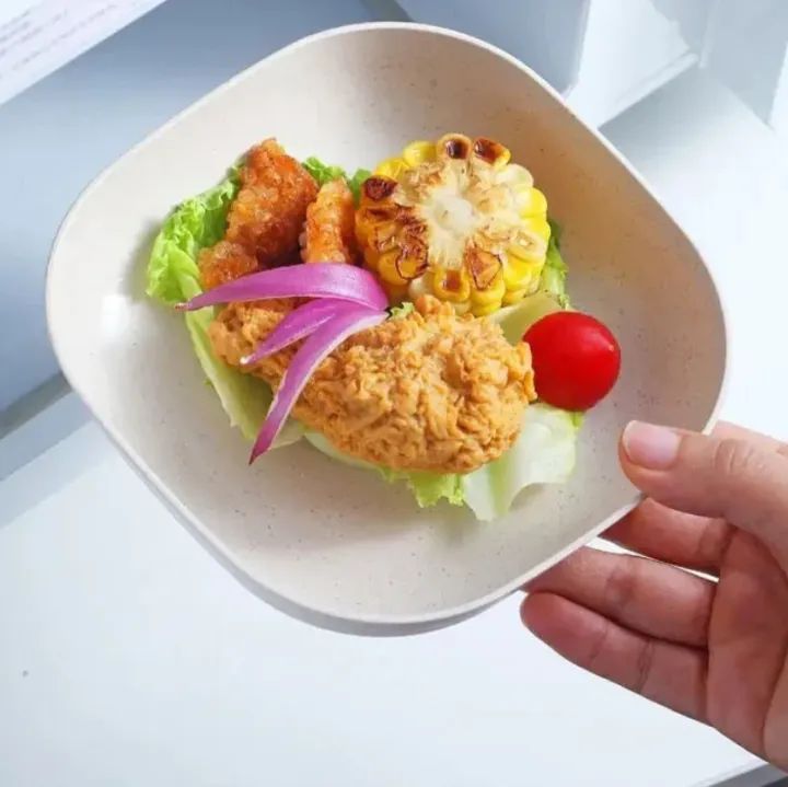 Kitchen Accessories Square Plastic Dinner Plate