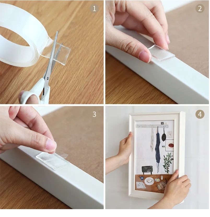 Nano Tape 3 Meter - Transparent Ivy Grip Double Sides Silicone