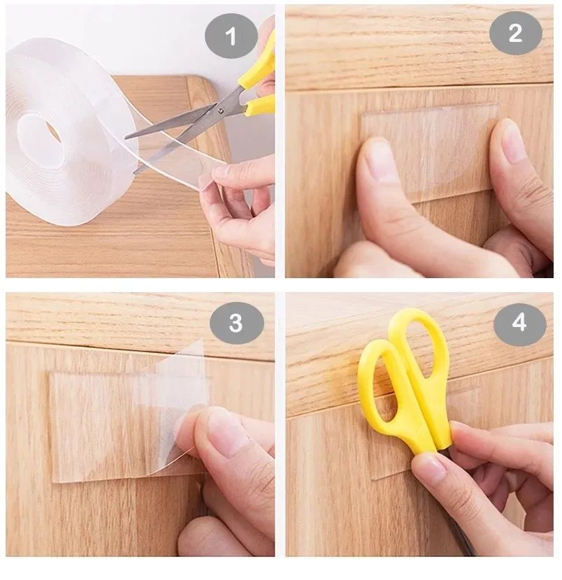 Nano Tape 3 Meter - Transparent Ivy Grip Double Sides Silicone