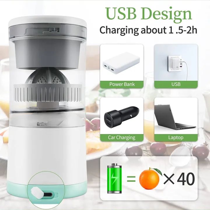 Rechargable Citrus Juicer Machine/Fruit Electric Orange Juicer