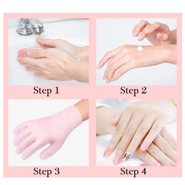 Silicon Moisturizing Gloves – Whitening, Exfoliating & Smooth Hand Care Silicone Gloves