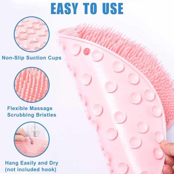 Shower Mat For Feet And Back/Scrubber