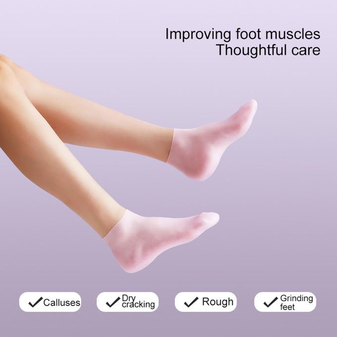 Silicone Moisturizing Socks & Gloves Set – Anti-Cracking Foot and Hand Care