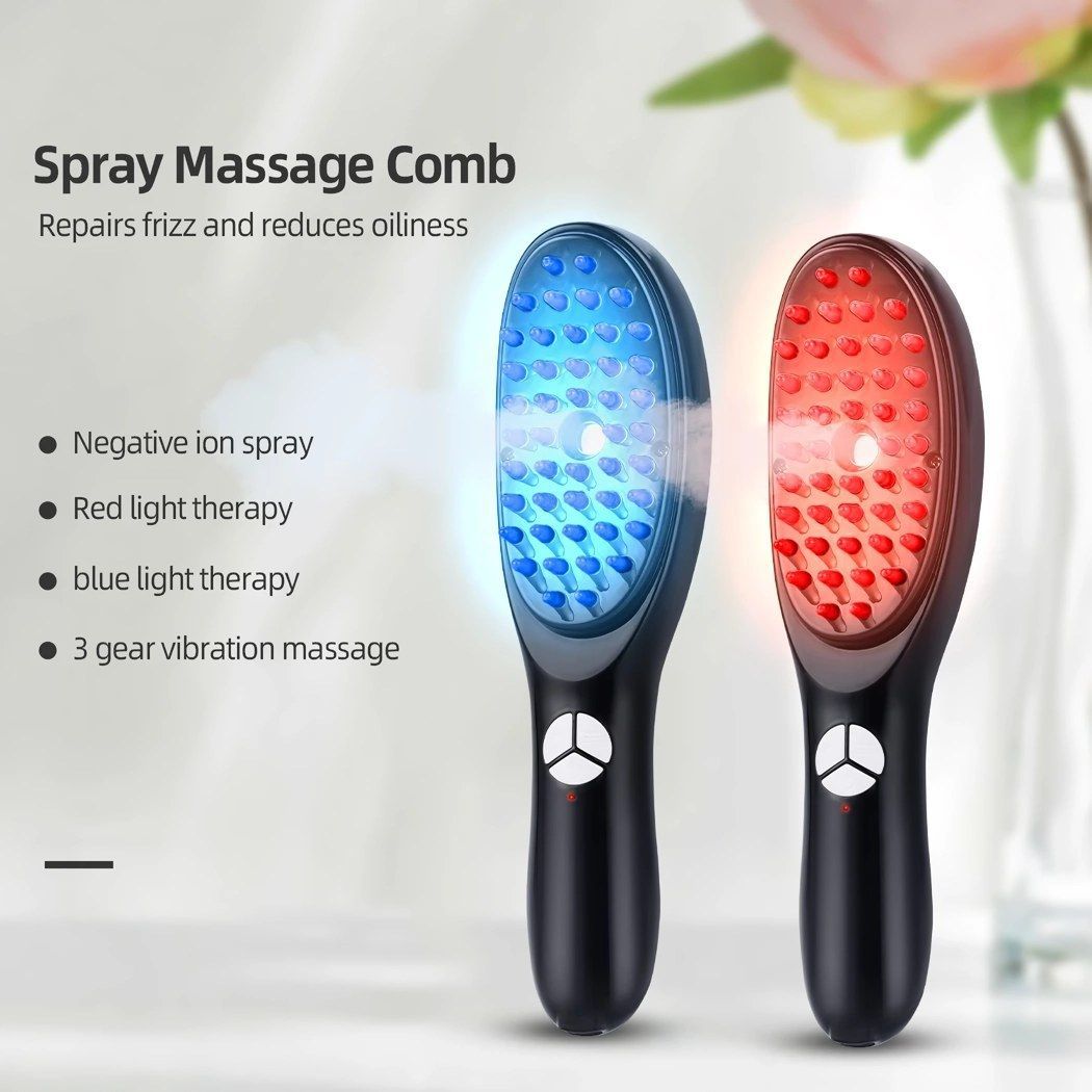 SwiftSpa™️ Hair Brush | LED Therapy Massager