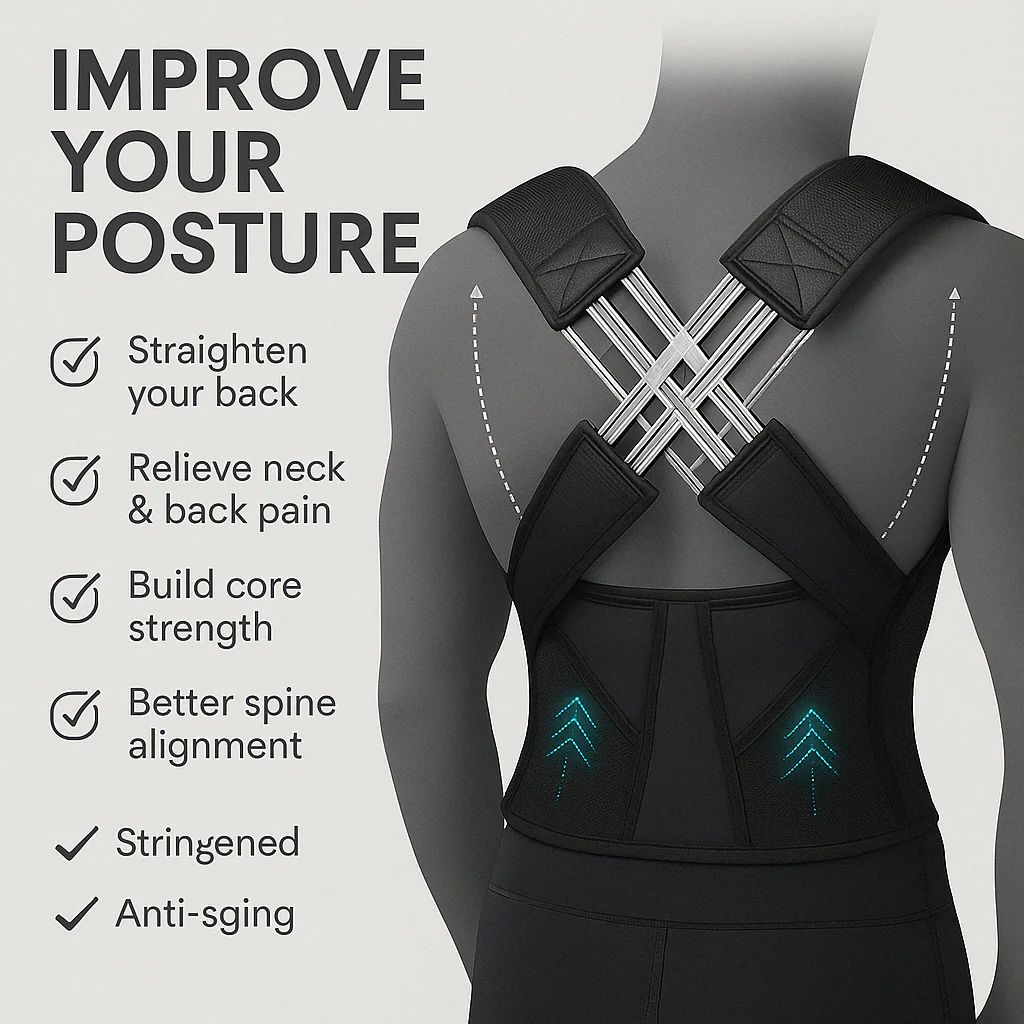 SwiftAlign™️ Posture Trainer |Adjustable Back Support Brace for Men & Women