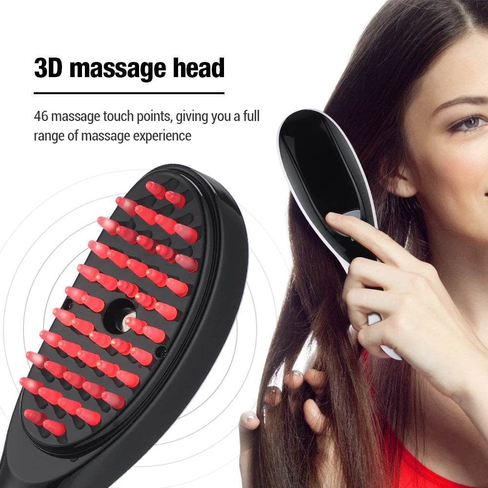 SwiftSpa™️ Hair Brush | LED Therapy Massager