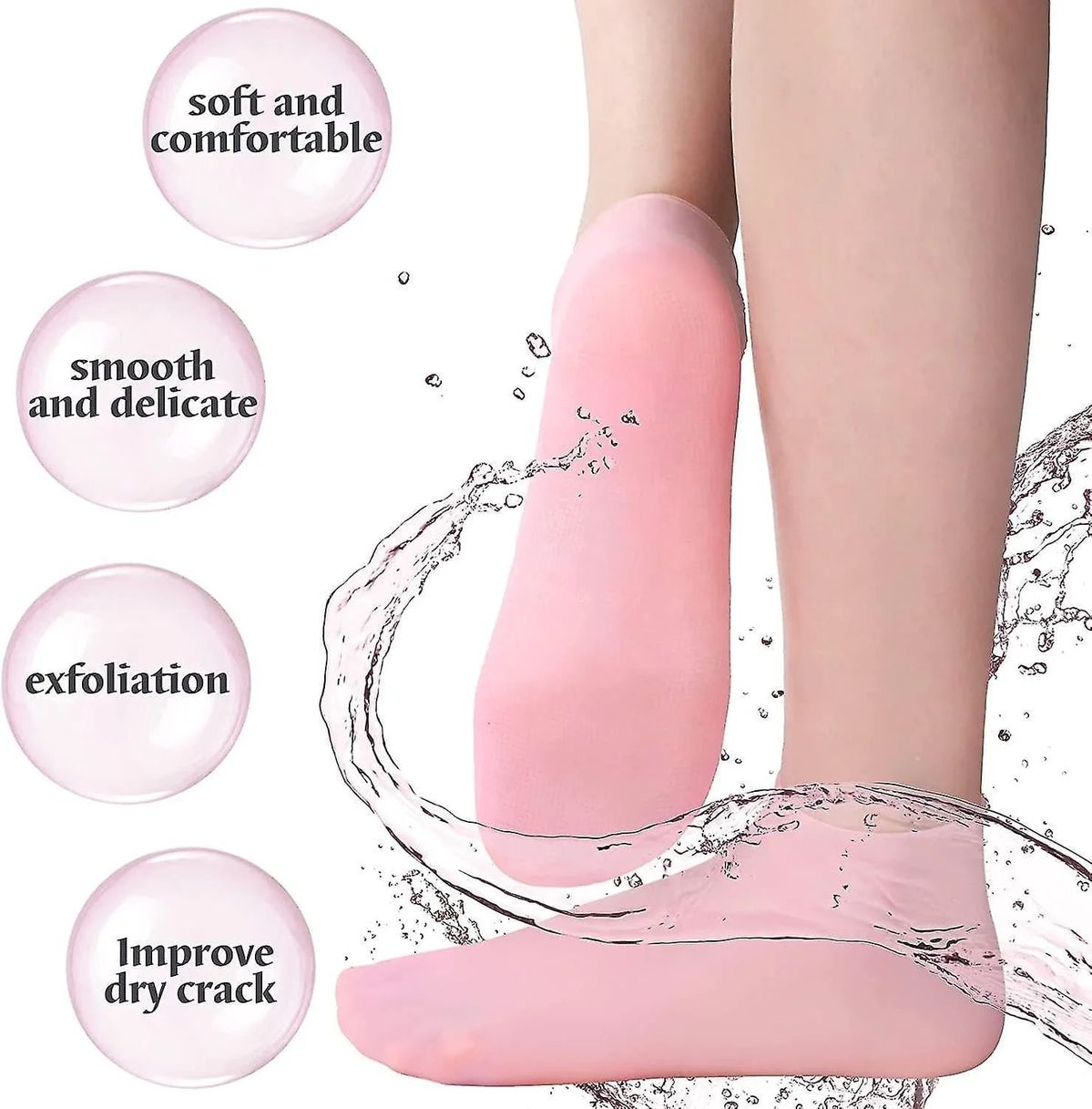Silicone Moisturizing Socks & Gloves Set – Anti-Cracking Foot and Hand Care