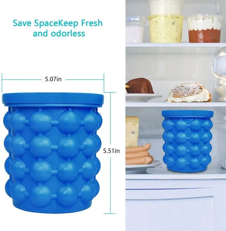 Ice Cube Maker Genie – Space-Saving Revolutionary Ice Genie Cup