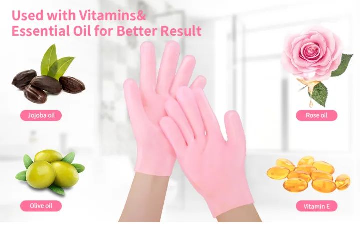 Silicon Moisturizing Gloves – Whitening, Exfoliating & Smooth Hand Care Silicone Gloves