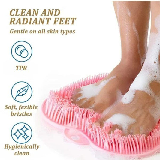 Shower Mat For Feet And Back/Scrubber