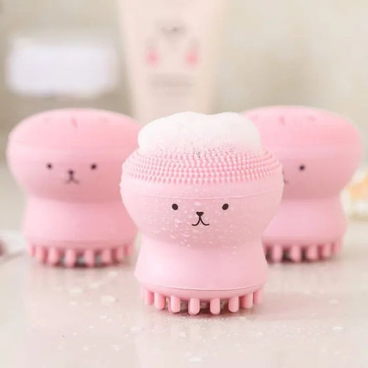 Silicone Facial Cleansing Brush – Deep Pore Exfoliating & Makeup Removal Tool
